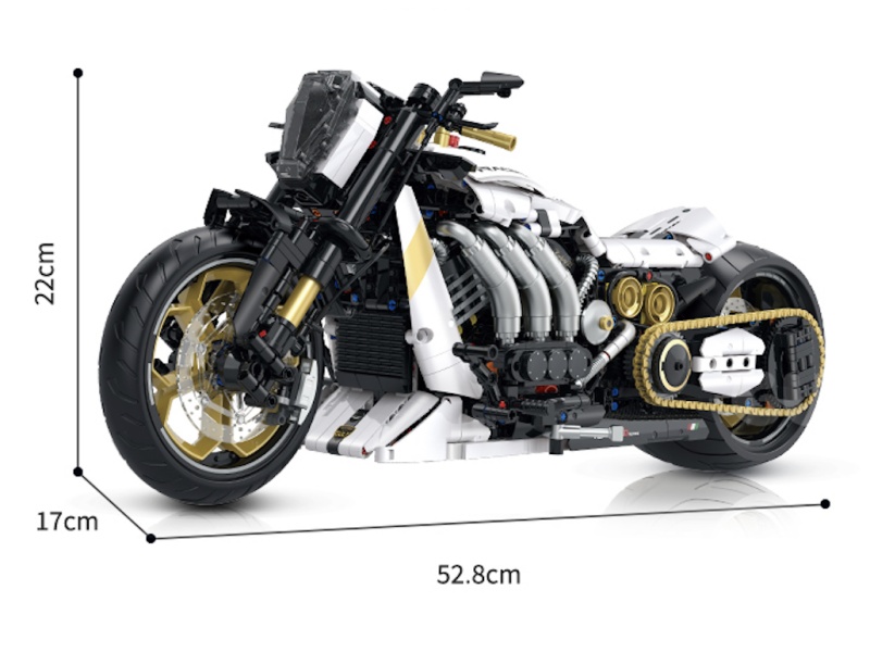 Building Blocks: 1:5 Locomotive Series - Lamborghini 1810 Pieces