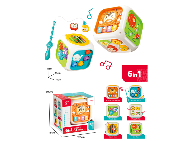 6 In 1 Musical Cube