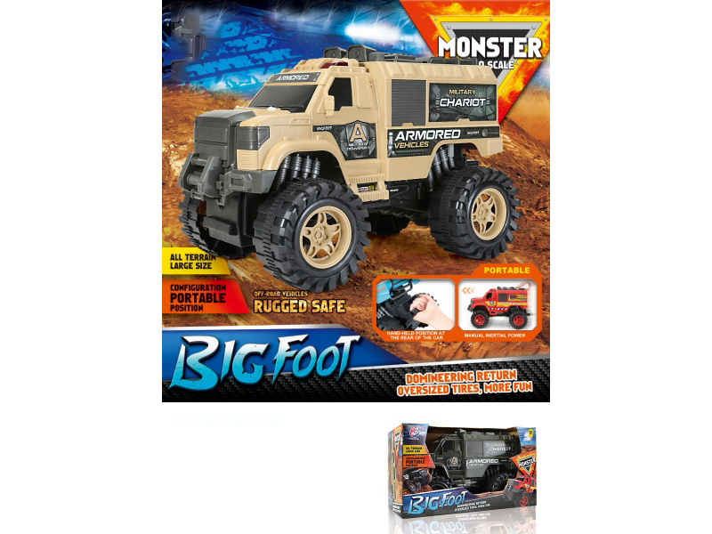 1:10 Fire Wheel Military Inertial Vehicle