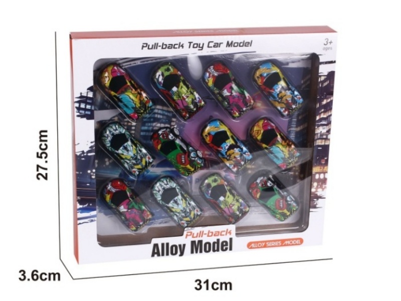 7.2 Supercar Graffiti Rally Tin Car