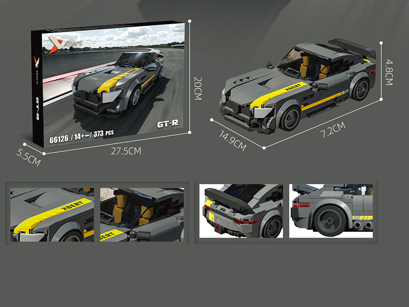 Benz GT-R Car Model Building Blocks 373pcs