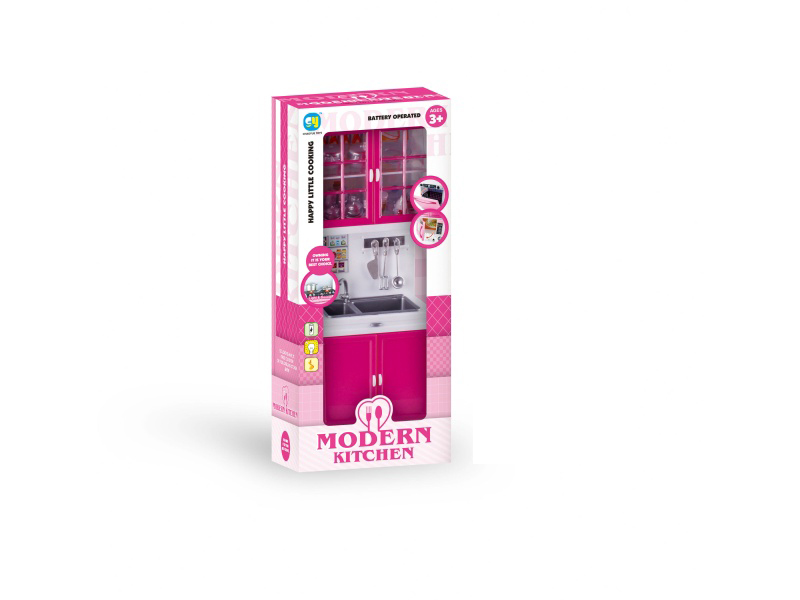 Pink Solid Color Kitchen And Kitchenware Set