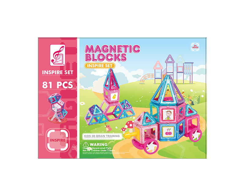 Girl Series Magnetic Building Blocks 81pcs