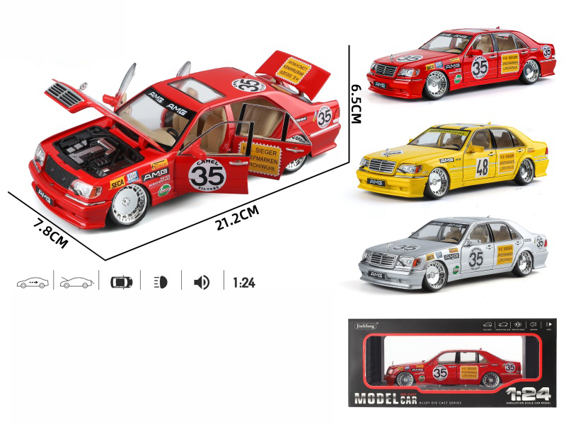 1:24 Mercedes-Benz S-Class W140‌ Modified Version Alloy Car