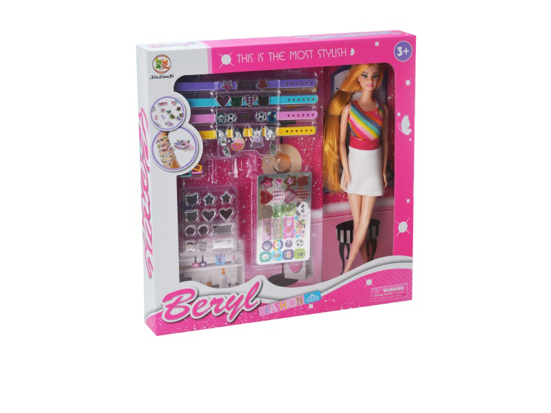 11.5-Inch Belle Live Doll Diy Jewelry Set
