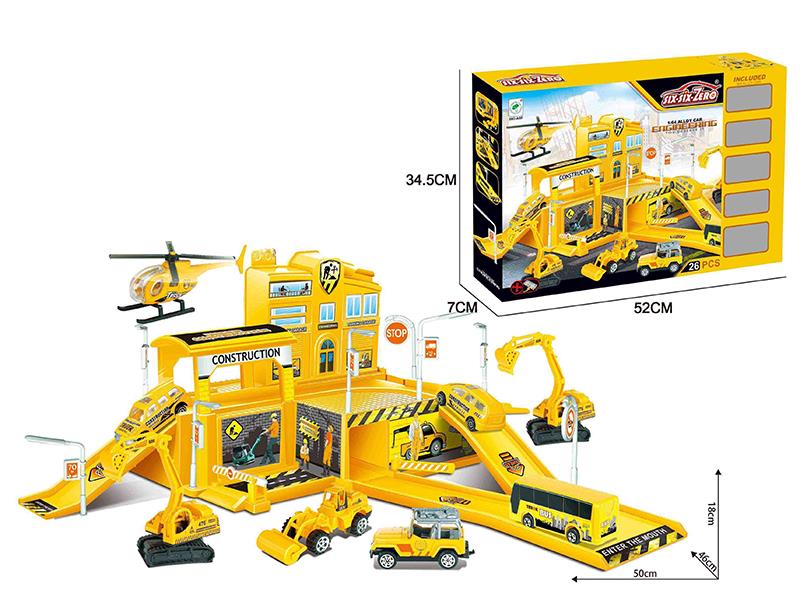 Alloy Engineering Car Parking Lot Set