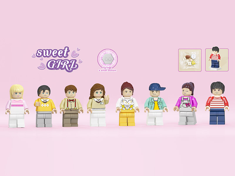 Couple Characters Small Particle Building Blocks Doll