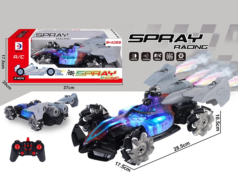 2.4G Remote Control Drift Spray F1 Racing Car With Lights