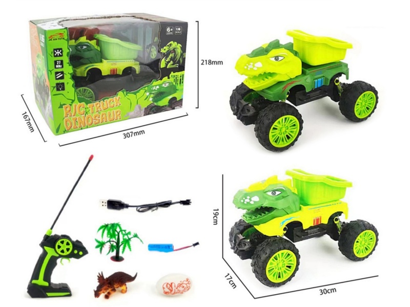 4-Channel  Remote-Controlled Dinosaur Car With Light
