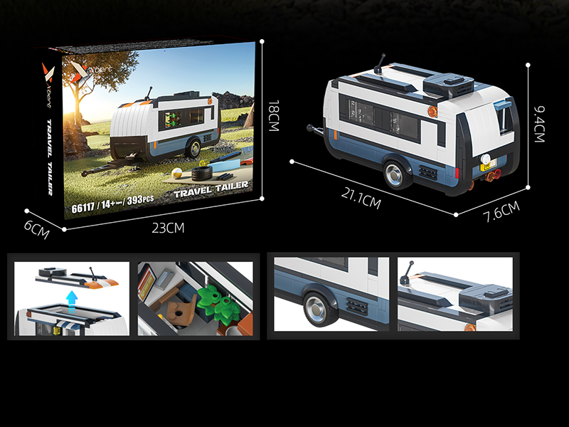 Travel Tailer Building Blocks 393pcs