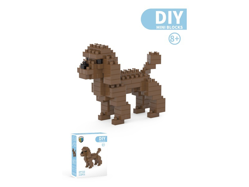 118 PCS Of Poodle Building Blocks