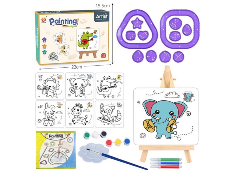 Doodle Painting Board + Design Ruler