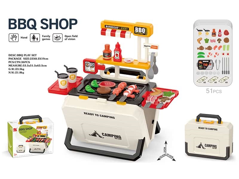 BBQ Shop Play Set Storage Case