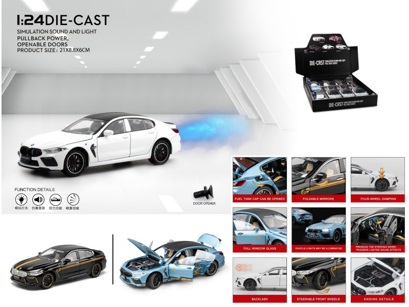 1:24 Bmw M8 Spray (With Spray Bottle And 3 Aa Batteries)