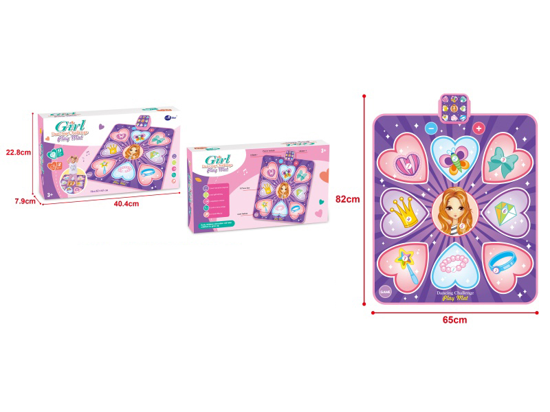 Cartoon Girl Music Dance Carpet