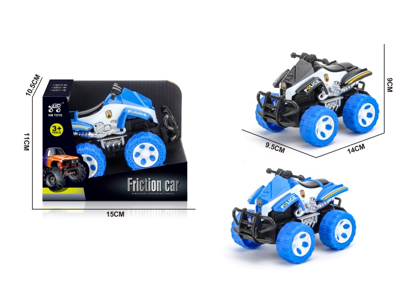 1:43 Beach Motorcycle Police Car