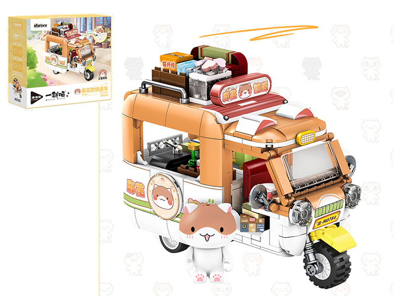 Each Meow Series Building Blocks - Mahua's Express Car 615pcs