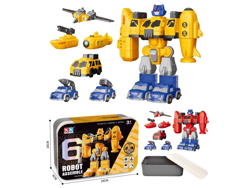 6-In-1 / Intercolor Magnetic Assembly Robot