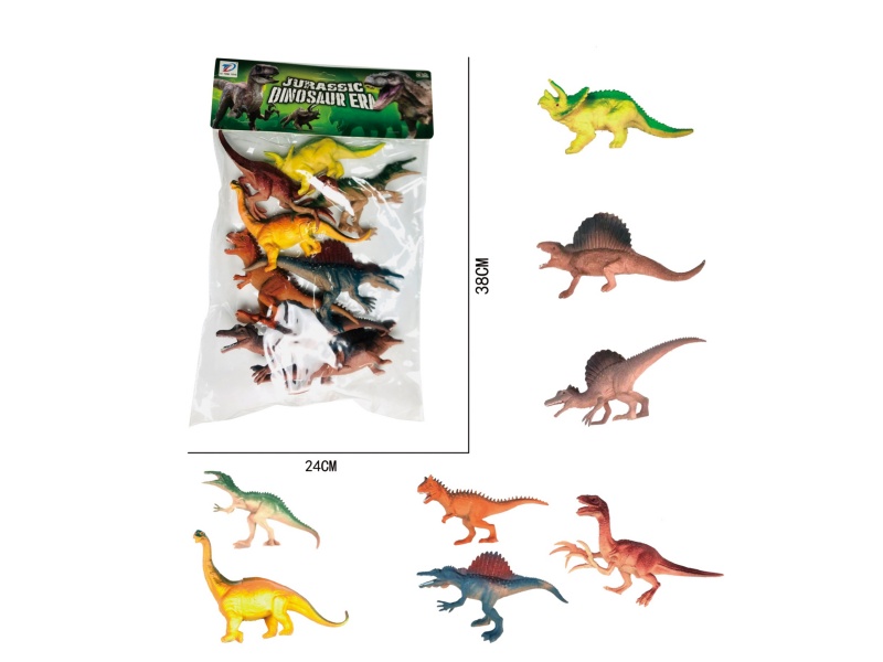 Pvc Simulation Dinosaur 8Pcs