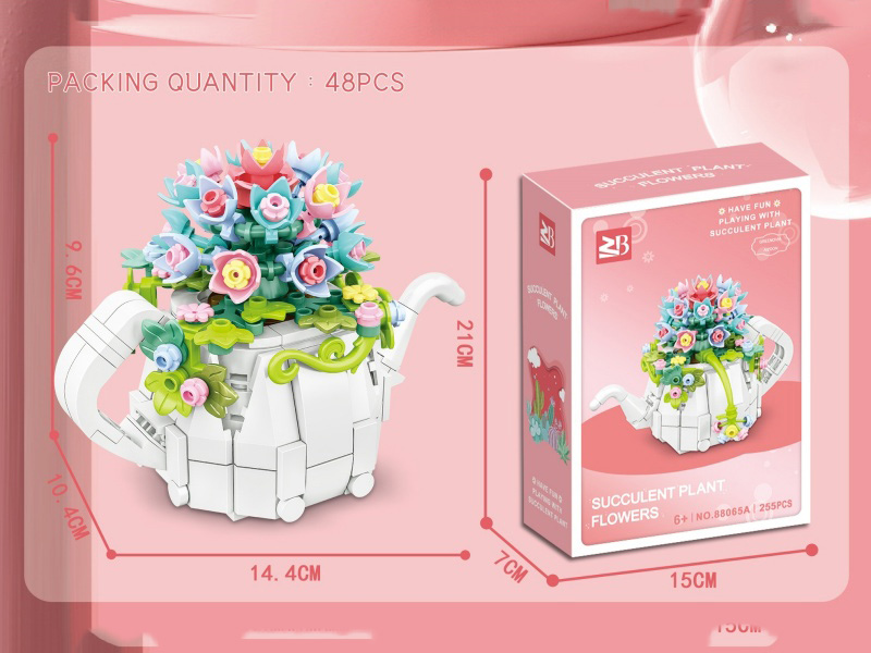 Building Blocks: Mountain Rose Potted Plant 255 Pieces