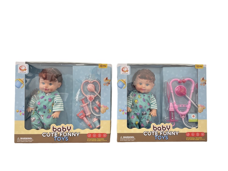 Two Sets Of 12-Inch Plush Dolls With Medical Devices And Ic Are Mixed