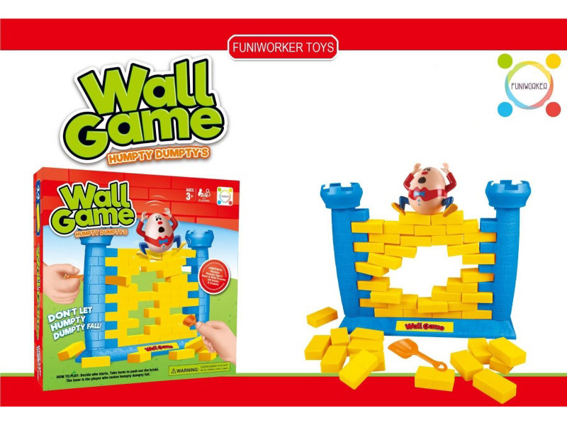 Wallgame Wall-Breaking Game Blue Pillar Trick Version