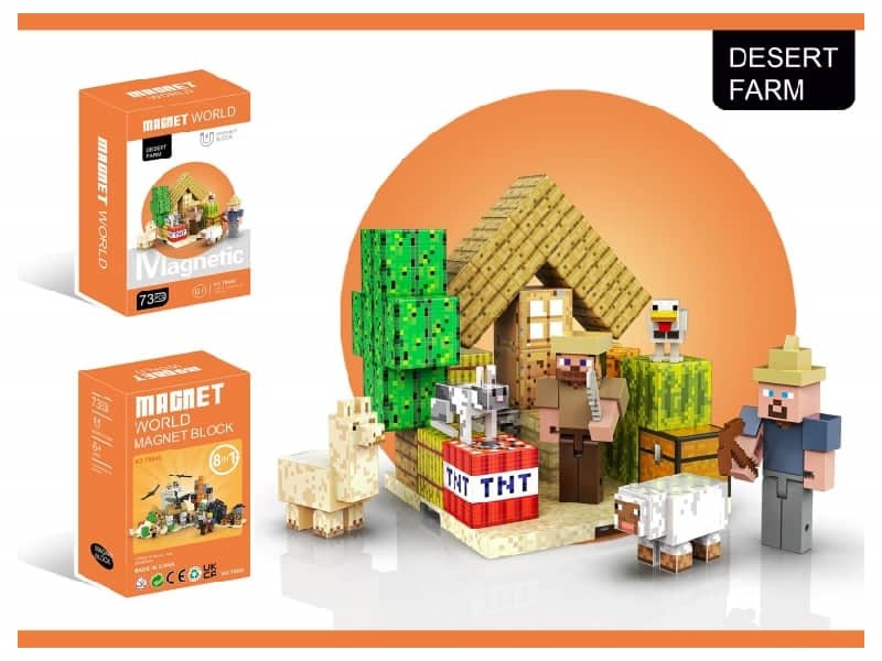 Magnetic Building Blocks-Desert farm
