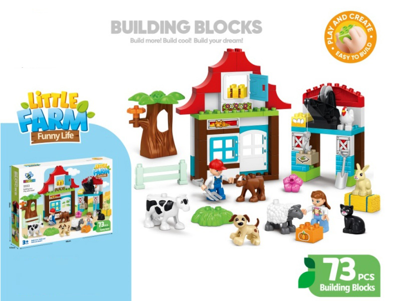 Funny Farm Building Blocks 73pcs