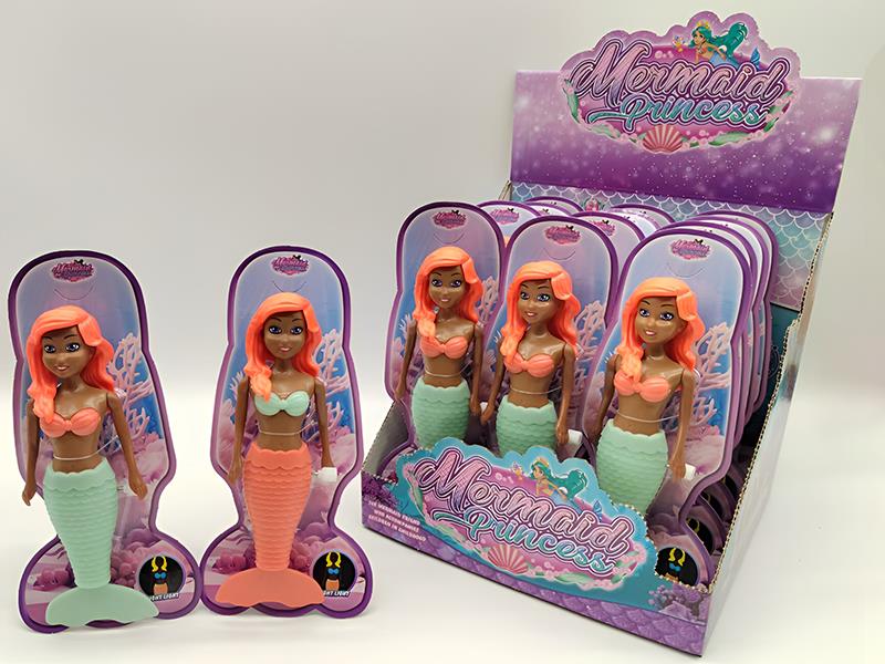 Wind Up Wag Tail Mermaid(Glow In The Dark, 7 Inch)12PCS