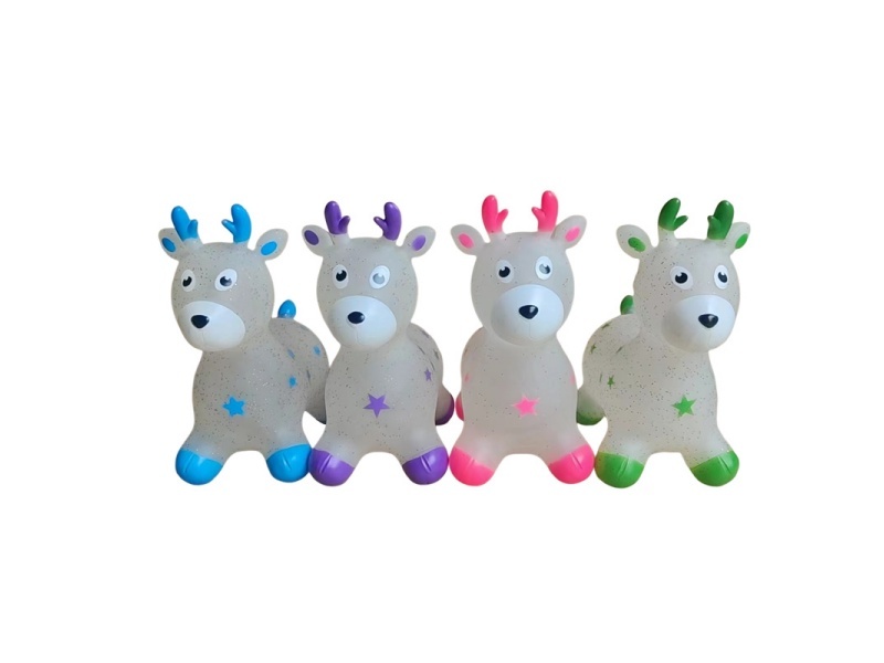 Aerated Transparent Gold Pink Yoyo Deer