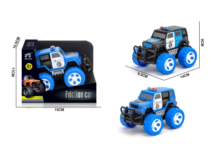 Inertial Mercedes-Benz Police Car Off-Road Vehicle 1:43