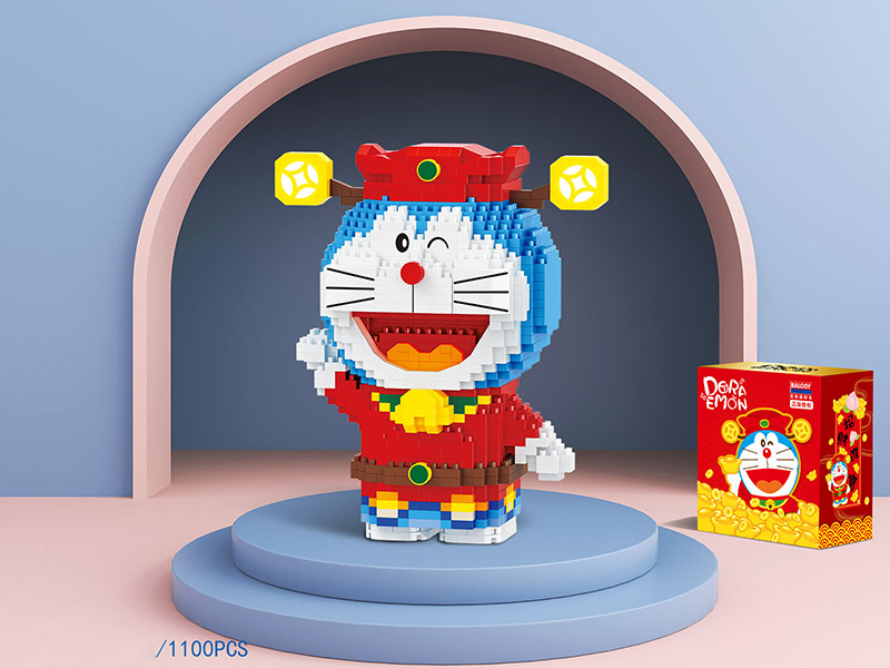 The God Of Wealth Doraemon Microparticle Building Blocks(1100pcs)