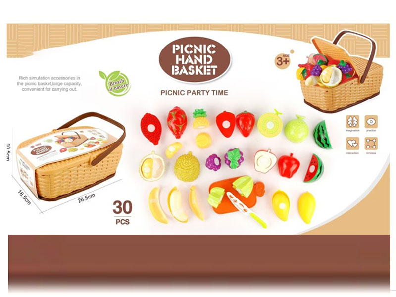 A Fruit Picnic Basket That Can Be Cut