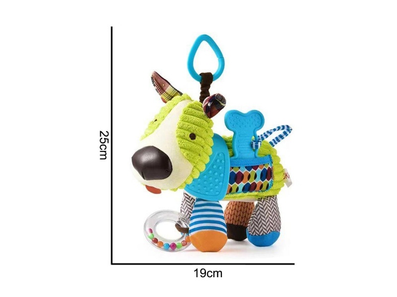 A Large Plush Green Dog Pendant