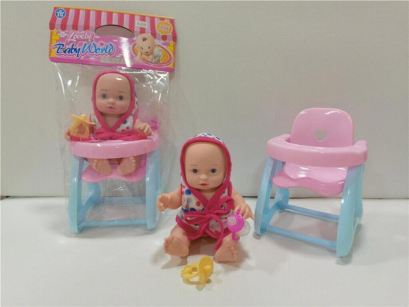 9" Baby Doll + Dining Chair