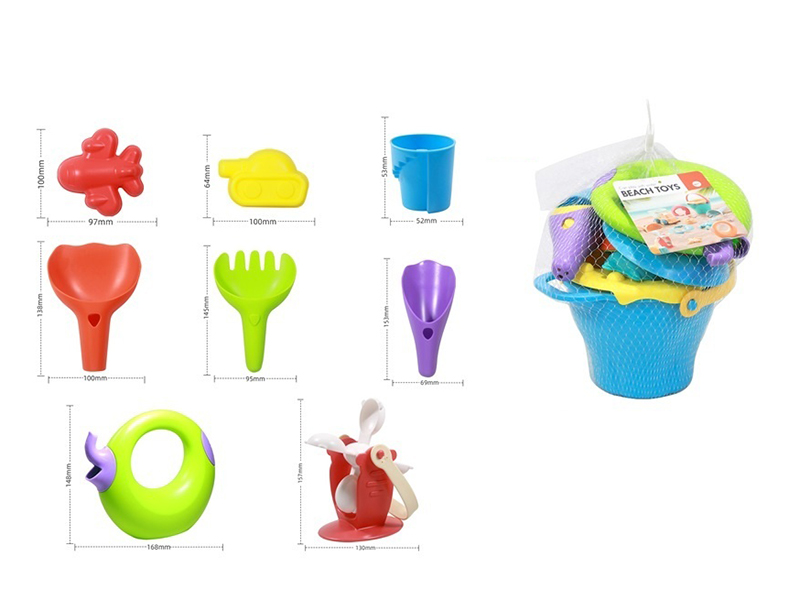 Soft Plastic Beach Toys 8pcs