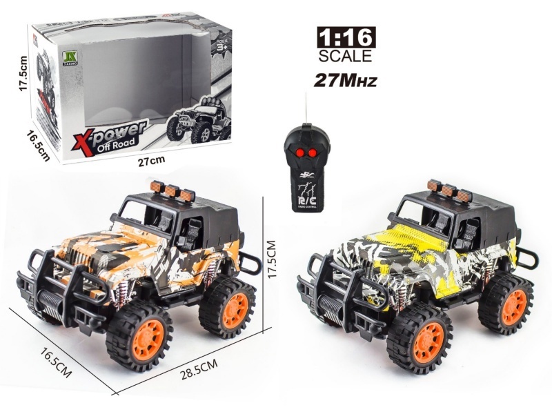 1:16 Two-Way Remote-Controlled Jeep Full-Top Watermarked Racing Car (Electricity Not Included)