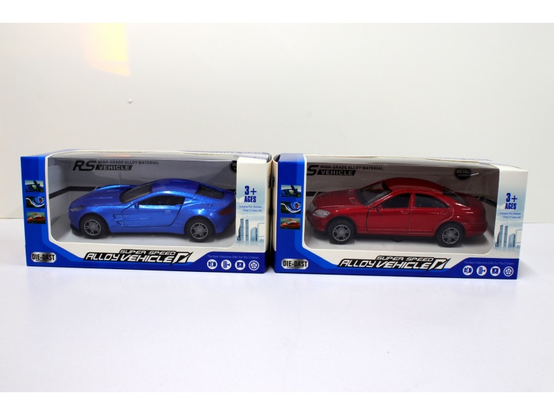 1: :36 Alloy Simulation Mercedes Aston Martin Open Door Pull-Back Sports Car