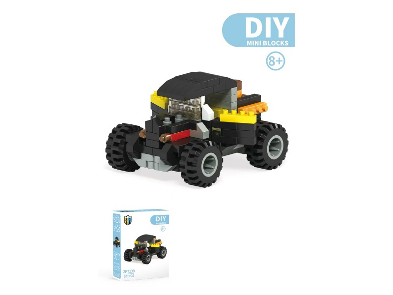 207PCS Of The Off-Road Building Block Car Series