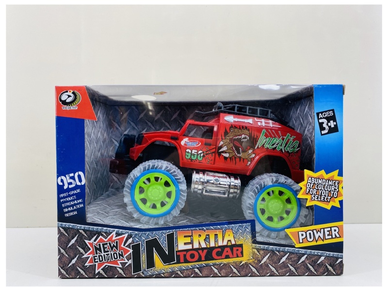 Transparent Wheel  Friction Car (With Lights And Music)