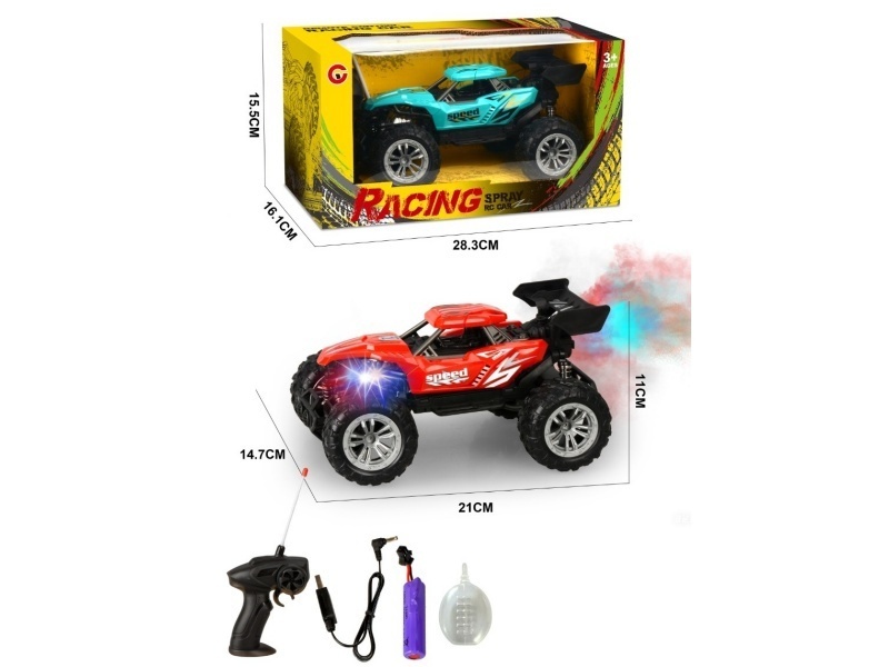 1:18 Four-Way Spray Light Skeleton Remote Control Car
