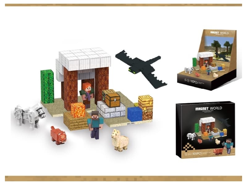 Magnetic Building Blocks-Desert Adventure (Scene Display Box)