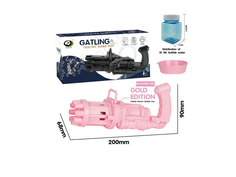 Gatling Bubble Gun (Pink)