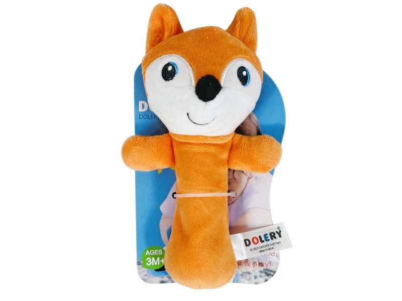 Vocal Fox Baby Soothing Plush Hand-Cranked Stick