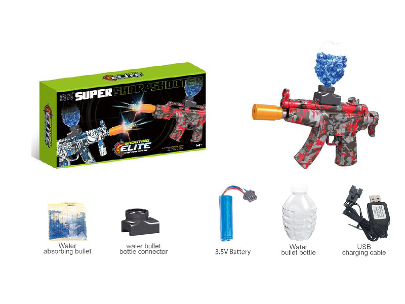 MP5 Water Bullet Gun With Flash Silencer