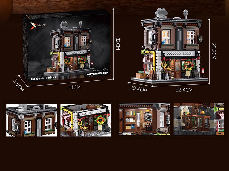 Antiques Shop Street View Series Building Blocks 1950pcs
