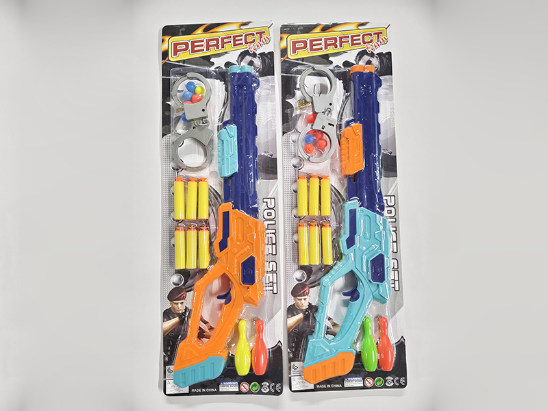 EVA Bullet & Ping Pong Ball Gun With Handcuffs