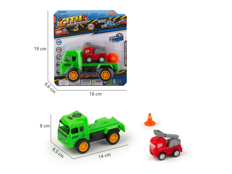 Inertial Vehicle-Mounted Fire Engine + Roadblock