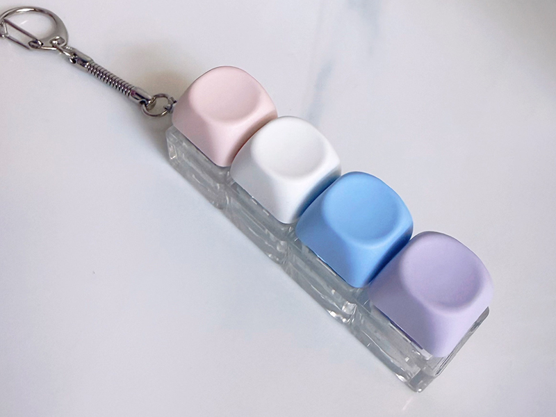 4-Key Keyboard Keychain - With Light
