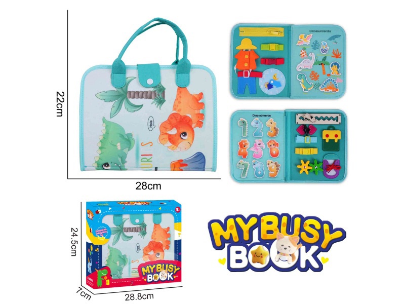 Montessori Early Childhood Education And Intelligence Development - Felt 3-Page Hippopotamus Busy Edition